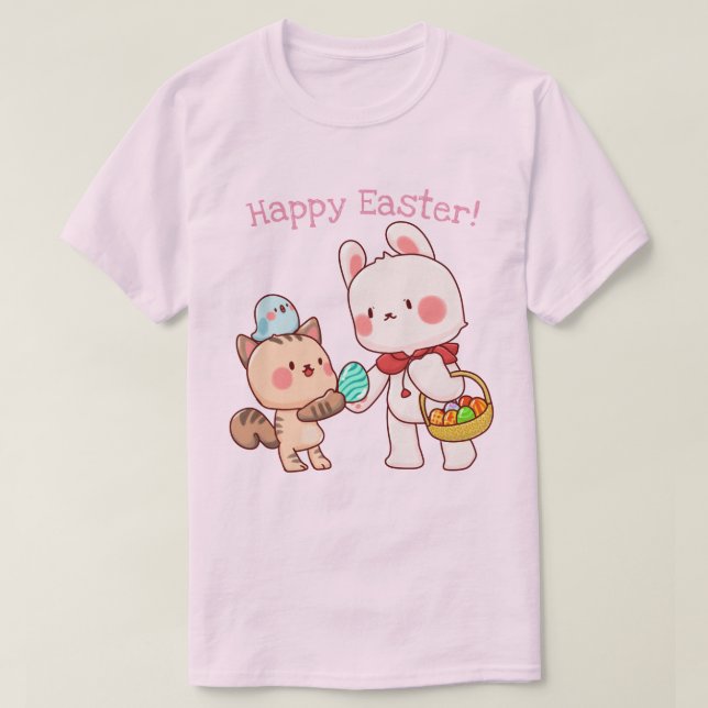Cute Påskhare T Shirt (Design framsida)