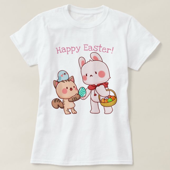 Cute Påskhare T Shirt (Design framsida)