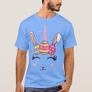 Cute Påskhare Unicorn Ansikte Cousin Crew Family  T Shirt