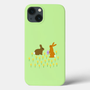 Cute Påskhares and Daffodils Fodral-Mate iPhone
