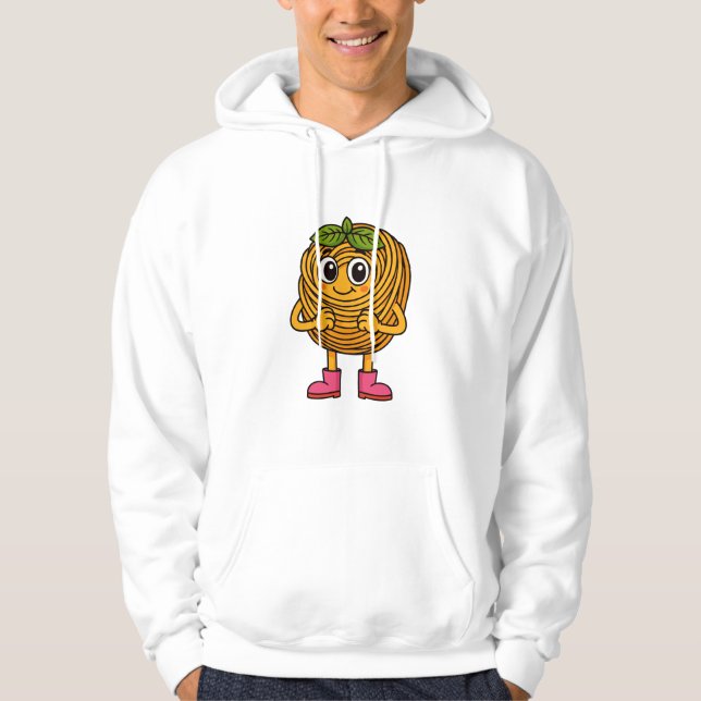 Cute Pasta Character – Happy Food Illustration by  Hoodie (Framsida)