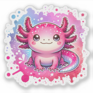 Cute Pastel Axolotls nya design Vinyl St Klistermärken