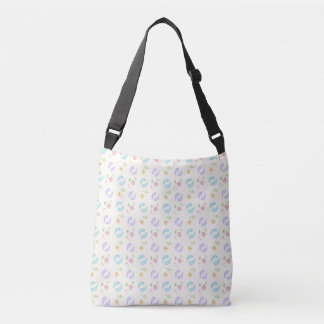 Cute Pastel-Blommigt Axelväska