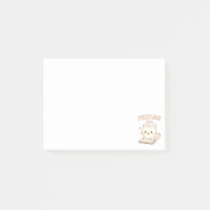 Cute Pastel Cat Bok Post-it Block