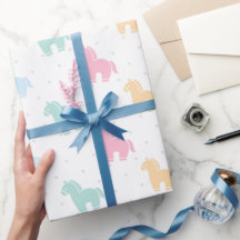 Cute Pastel Colorful Horses Dots Pattern 2026