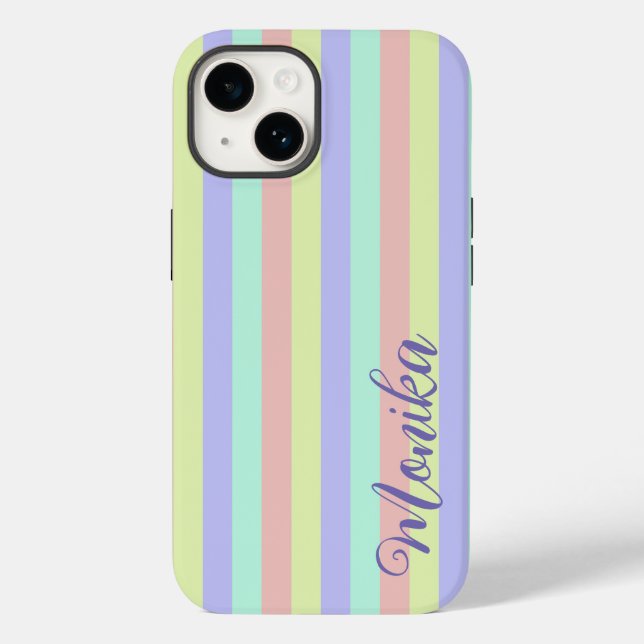 Cute Pastel Colorful Strids Personized (Baksida)