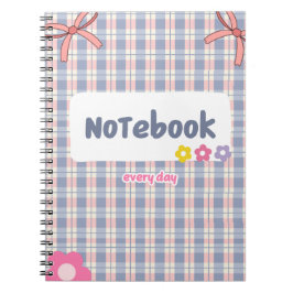 Cute Pastel Diary Notebook | Soft Aesthetic Journa Anteckningsbok