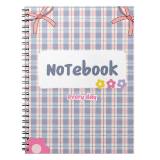 Cute Pastel Diary Notebook | Soft Aesthetic Journa Anteckningsbok