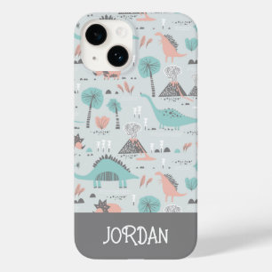 Cute Pastel Dinosaur Mönster