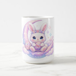 Cute Pastel Easter Bunny Mug – Moon Aesthetic Kaffemugg