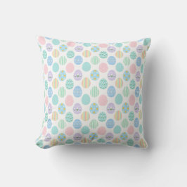 Cute Pastel Easter Eggs Pattern  Kudde