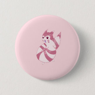 Cute Pastel Furret Design Knapp