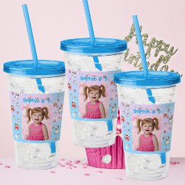 Cute Pastel Ghost Acrylic Tumbler Birthday Gift Take Away Mugg