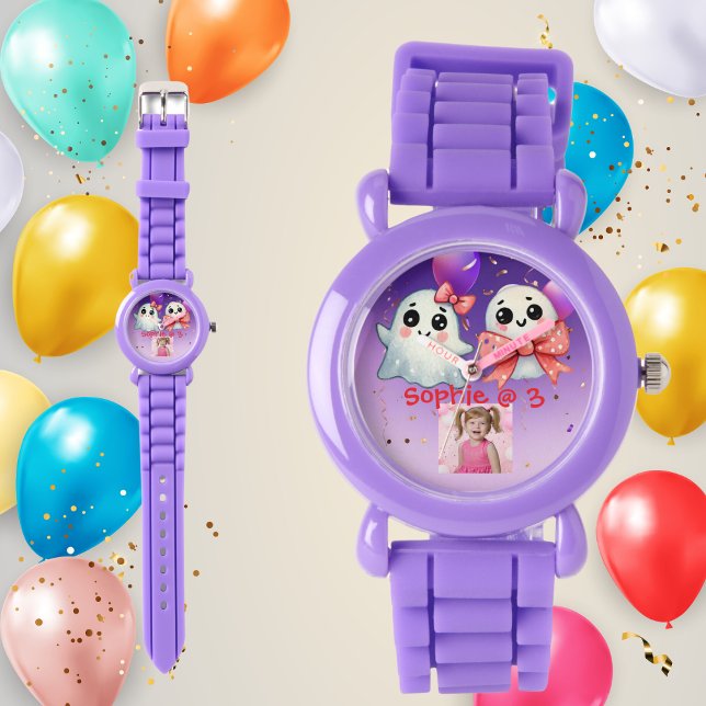 Cute Pastel Ghost Kids Watch Birthday Gift Armbandsur (Skapare uppladdad)