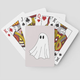 Cute Pastel Ghost Pattern Casinokort