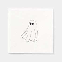 Cute Pastel Ghost Pattern Pappersservett
