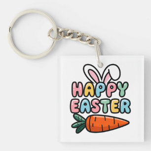 Cute Pastel Glad påsk Bunny Öron med morot