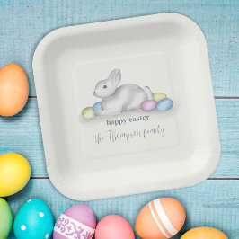 Cute Pastel Glad påsk Bunny Simple Classic