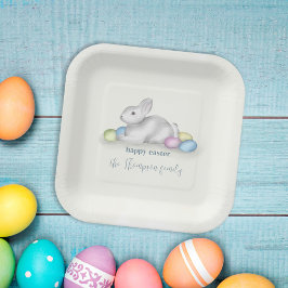 Cute Pastel Glad påsk Bunny Simple Classic