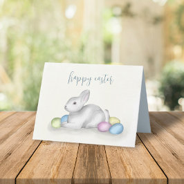 Cute Pastel Glad påsk Bunny Simple Classic Anteckningskort