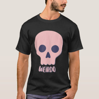 Cute Pastel Goth Skull Weirdo Aesthetic Gothic Pun T Shirt