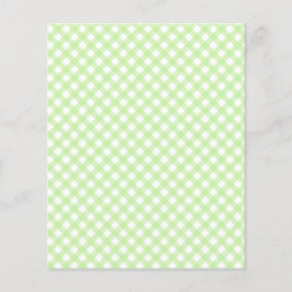 Cute Pastel Grönt Gingham Mönster Skrapbook Papper