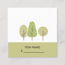 CUTE PASTEL GRÖNT TRÄD TRIO LANDSCAPING PRIS MÄRKR