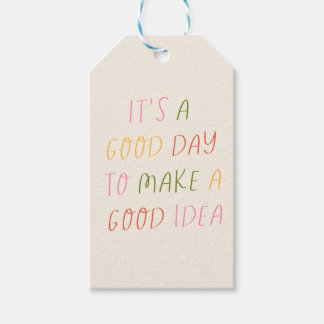 Cute Pastel Hand Lettering Motivational Quote Art  Presentetikett