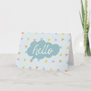 Cute Pastel Hej Kort