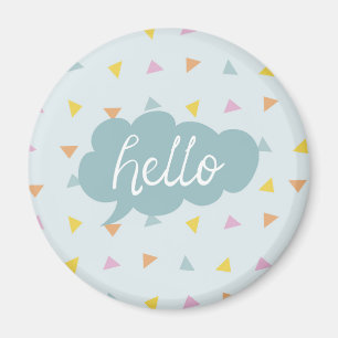 Cute Pastel Hej Magnet