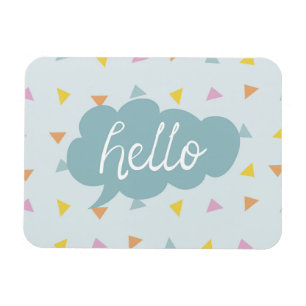 Cute Pastel Hej Magnet