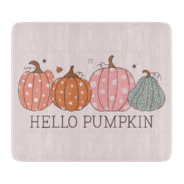 Cute Pastel Hej Pumpkin Glass