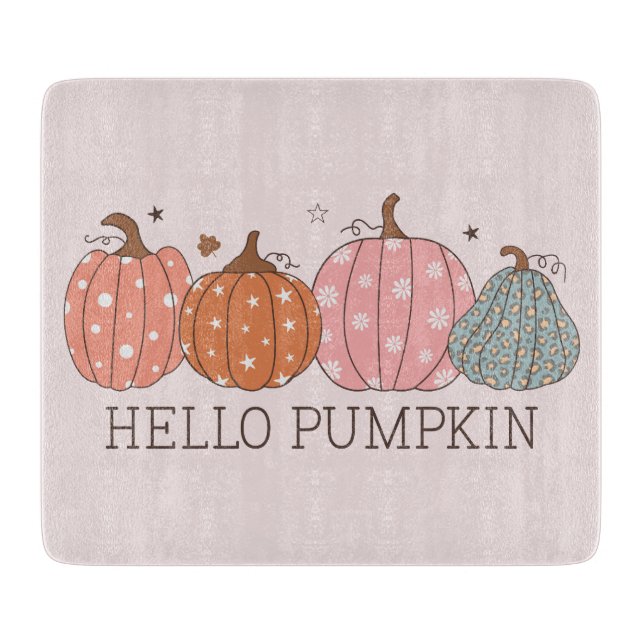 Cute Pastel Hej Pumpkin Glass (Framsidan)