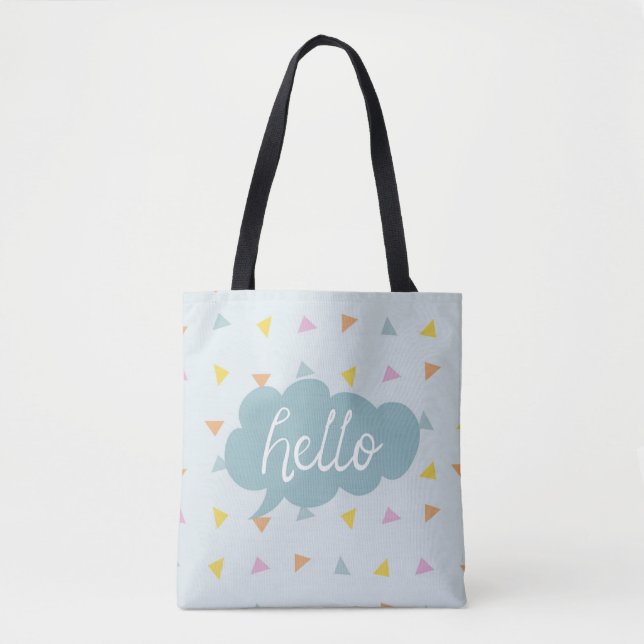 Cute Pastel Hej Tygkasse (Framsida)