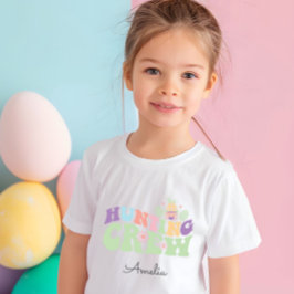 Cute Pastel Hunting Crew Påskägg Hunt T Shirt