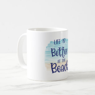 Cute Pastel Life är bättre i Beach Kaffemugg