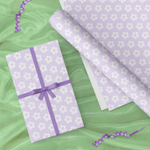 Cute Pastel Lila Vit Tecknad Daisy Flower