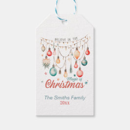 Cute Pastel Magic of jul Presentetikett