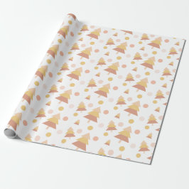Cute Pastel Mid Blush Holiday Tree Presentpapper
