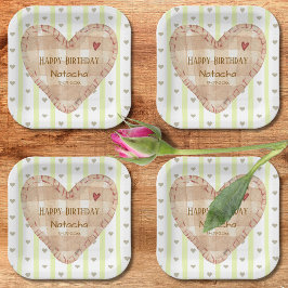 Cute pastel, mönster, Grönt och brun