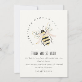 Cute Pastel Mum To Bee Neutral Baby Shower Tack Kort