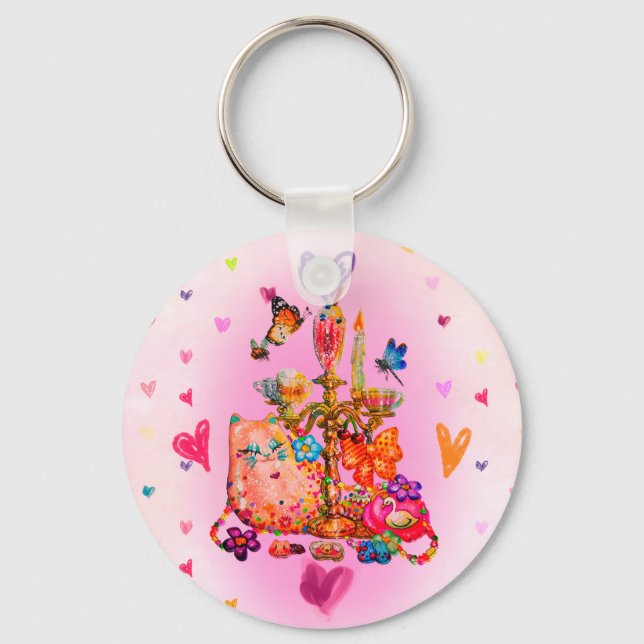 Cute Pastel Nyckelring (Framsida)