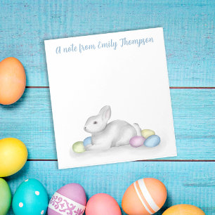 Cute Pastel-Påskhare enkel, klassisk, minimalistis Anteckningsblock