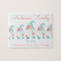 Cute Pastel Personlig Jul Gnome Elf