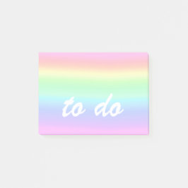 Cute Pastel Rainbow att göra Post-it Block