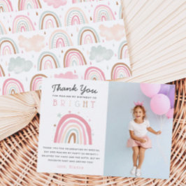 Cute Pastel Rainbow Flick kalas Photo Tack Kort