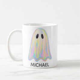 Cute Pastel Rainbow Ghost | Aesthetic Spooky Kaffemugg