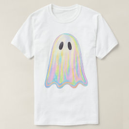 Cute Pastel Rainbow Ghost | Aesthetic Spooky T Shirt