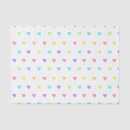 Cute Pastel Rainbow Hearts Mönster
