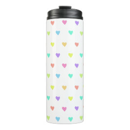 Cute Pastel Rainbow Hearts Mönster
